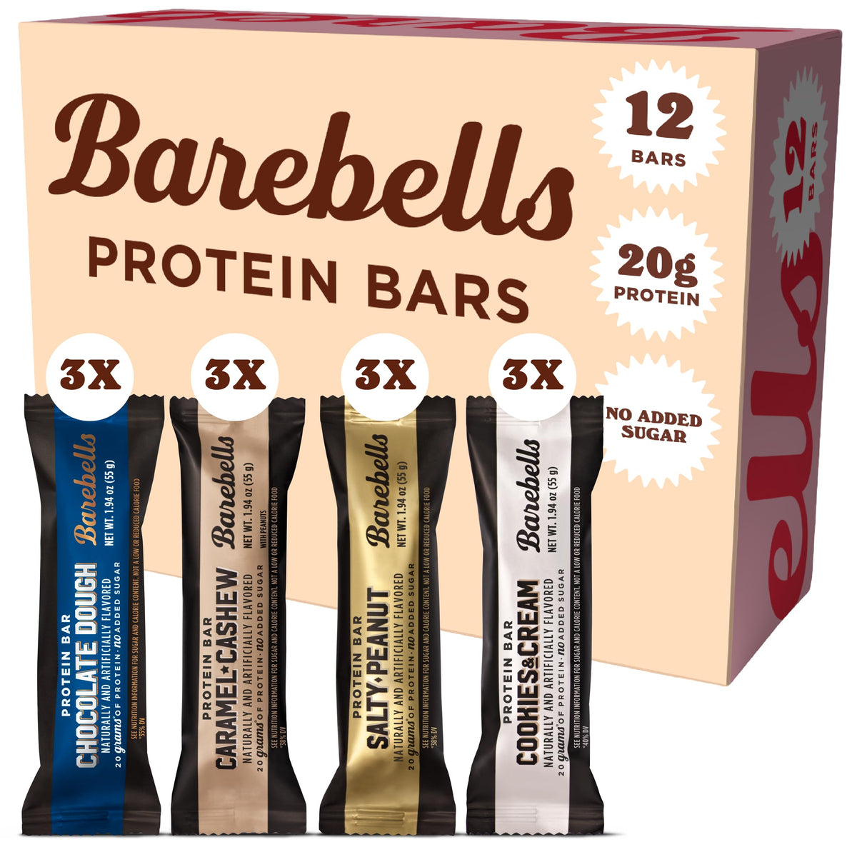 Barebells Protein Bars - Protein Snacks with High Protein - Chocolate