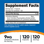 Nutricost Yohimbe Bark Extract 450mg - 120 Capsules - image 2