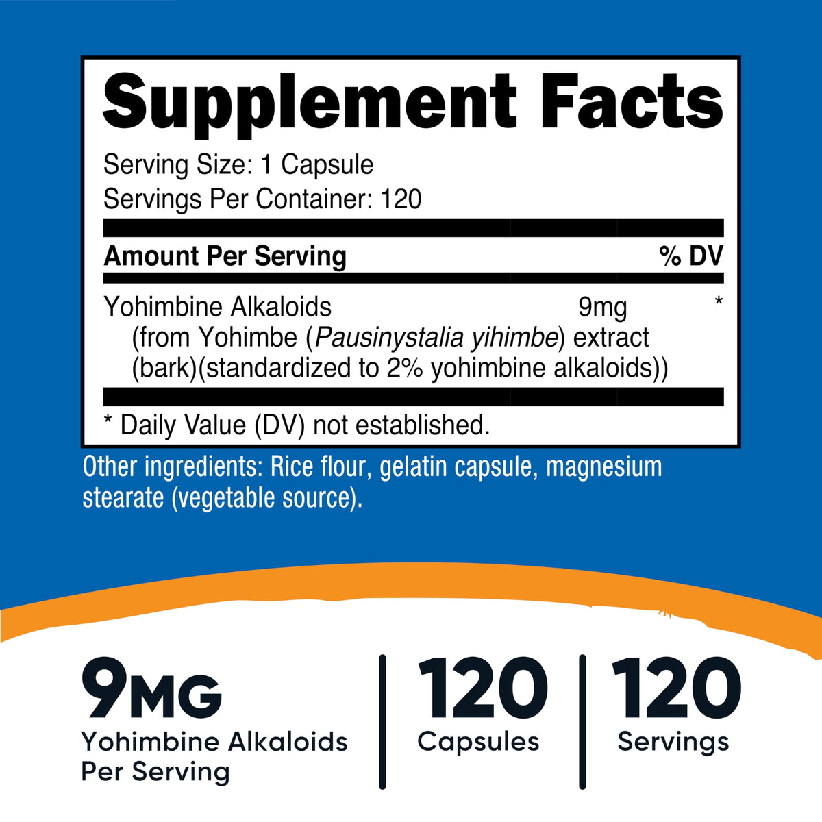 Nutricost Yohimbe Bark Extract 450mg - 120 Capsules - image 2