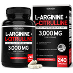 DORADO NUTRITION L-Arginine L-Citrulline 3000mg - 240 Capsules
