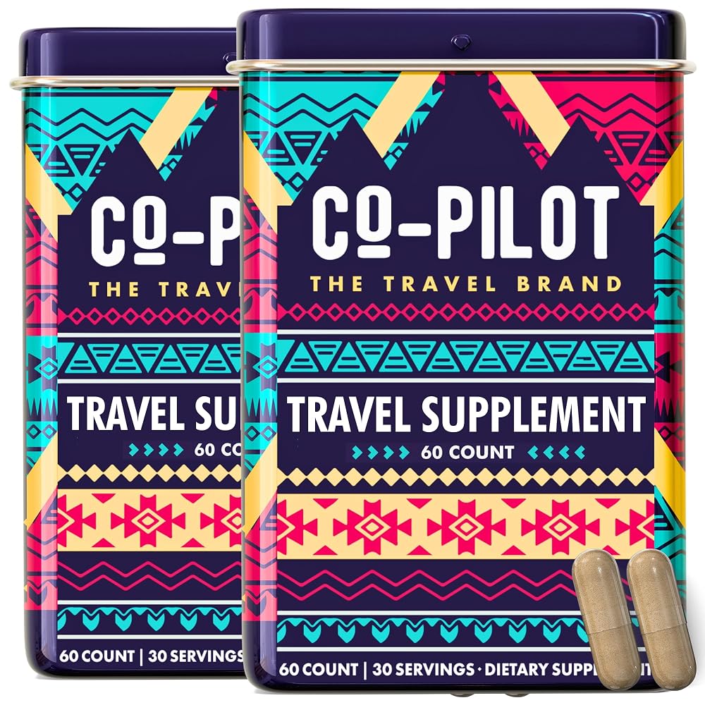 Co-Pilot The Travel Brand Supplement 2 Pack: Jet Lag Prevention +