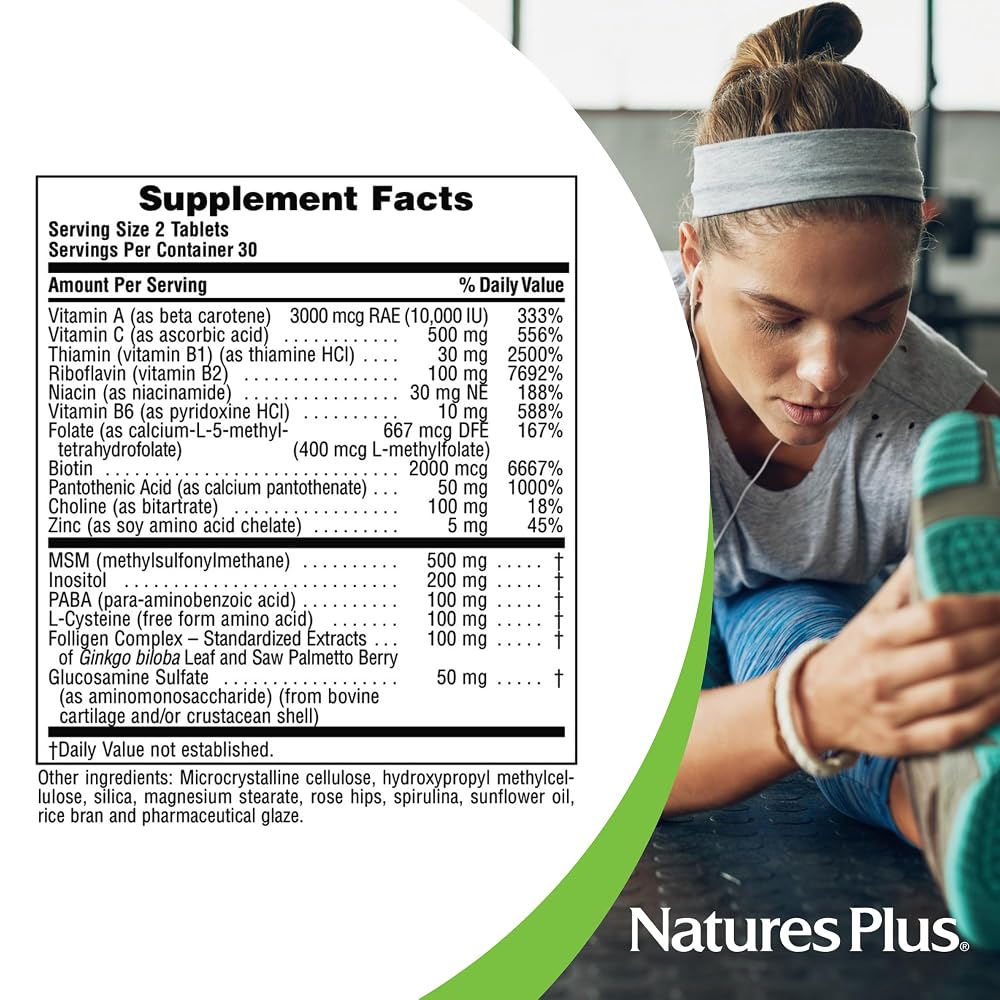 NaturesPlus Ultra Hair Plus Sustained Release - 120 Tablets - image 4