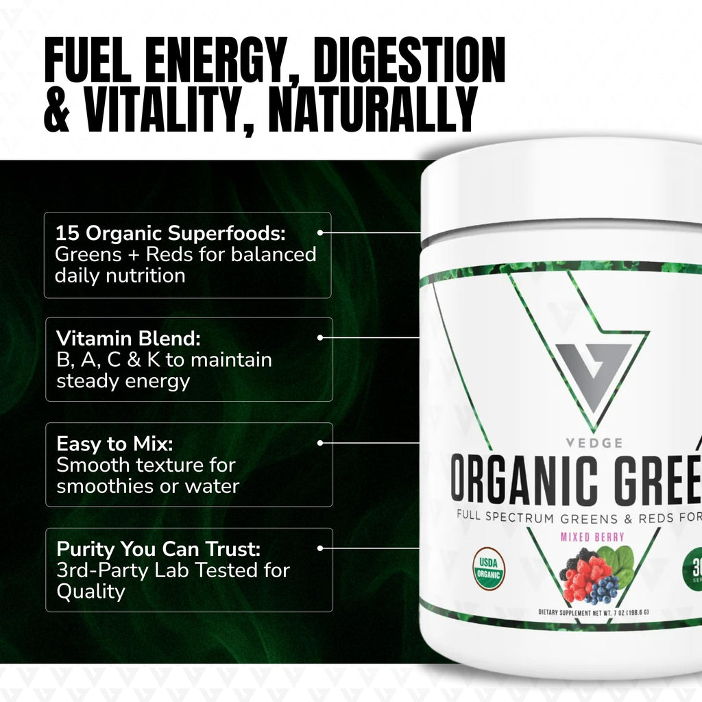 VEDGE Greens Powder Super Greens Mixed Berry - 30 Servings - image 4