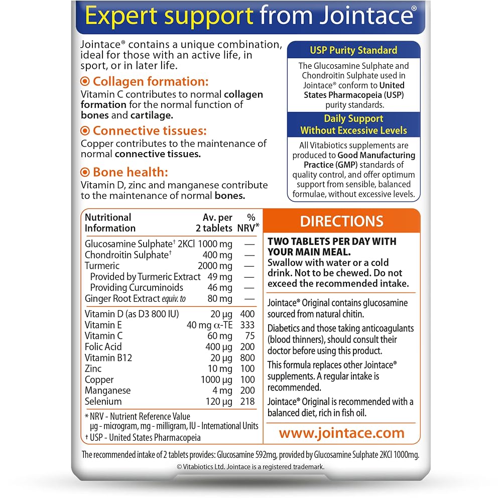 Jointace Glucosamine & Chondroitin with Turmeric - 30 Tablets - image 2
