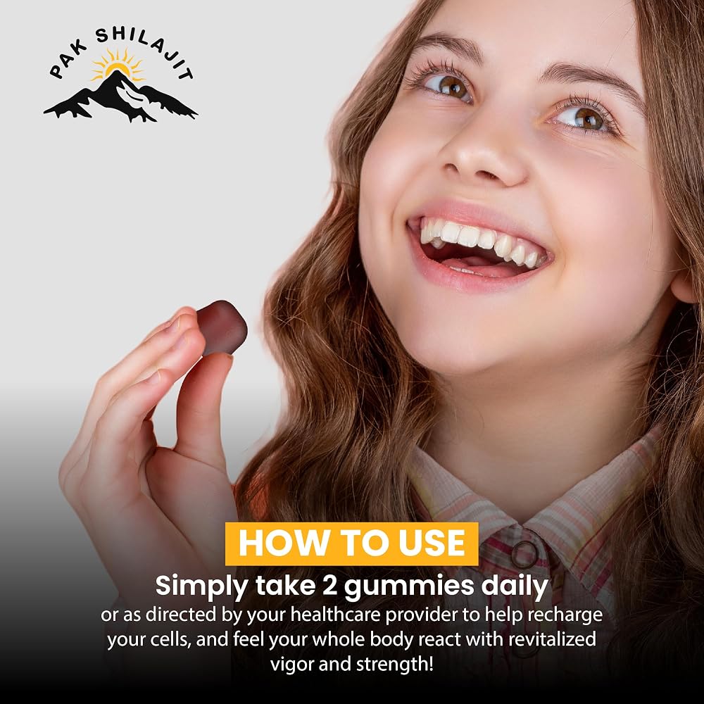 PakShilajit Pure Himalayan Shilajit Gummy Energy & Immunity - 60 Gummies - image 4