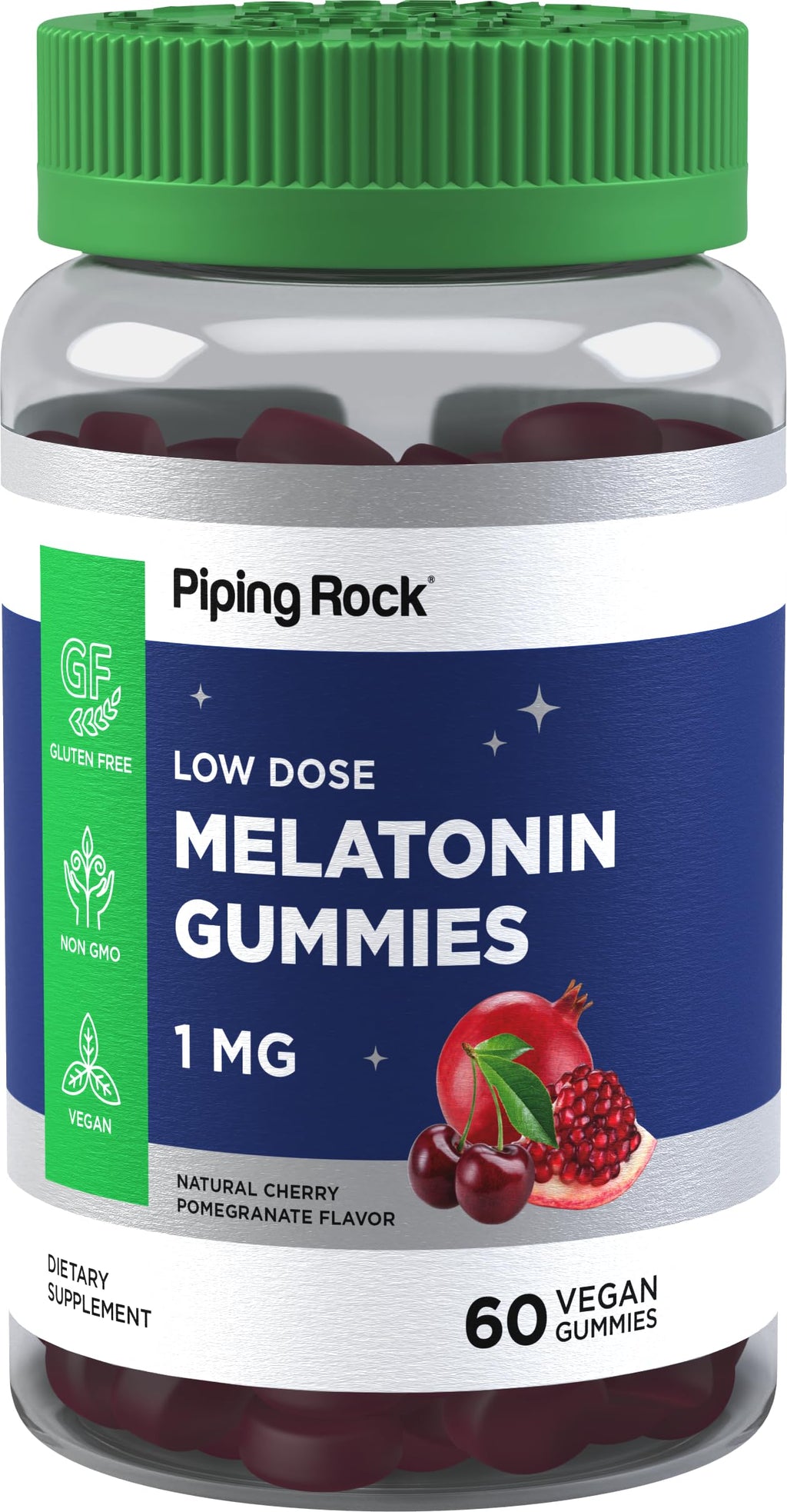 Piping Rock Melatonin Gummies 1 mg - 60 Count