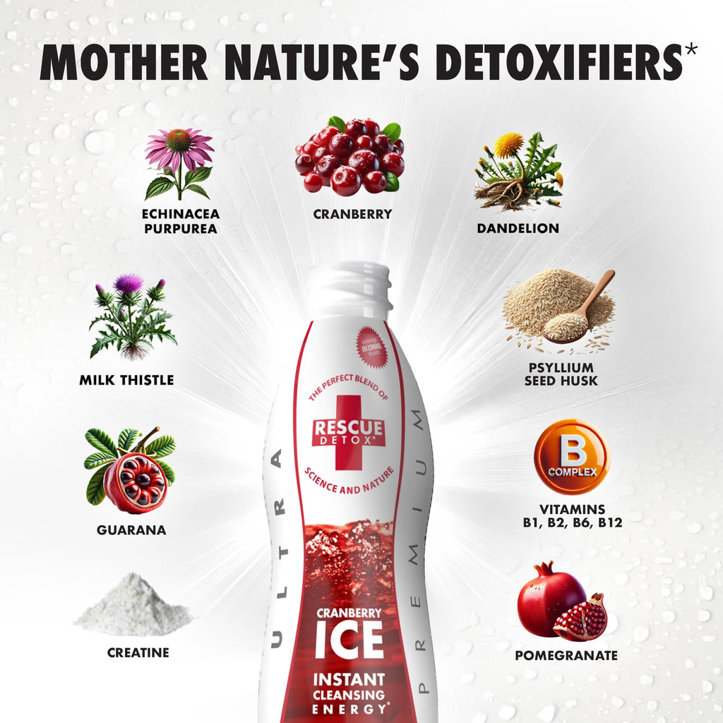 Rescue Detox ICE Maximum Strength Cranberry - 32 Fl Oz - image 5