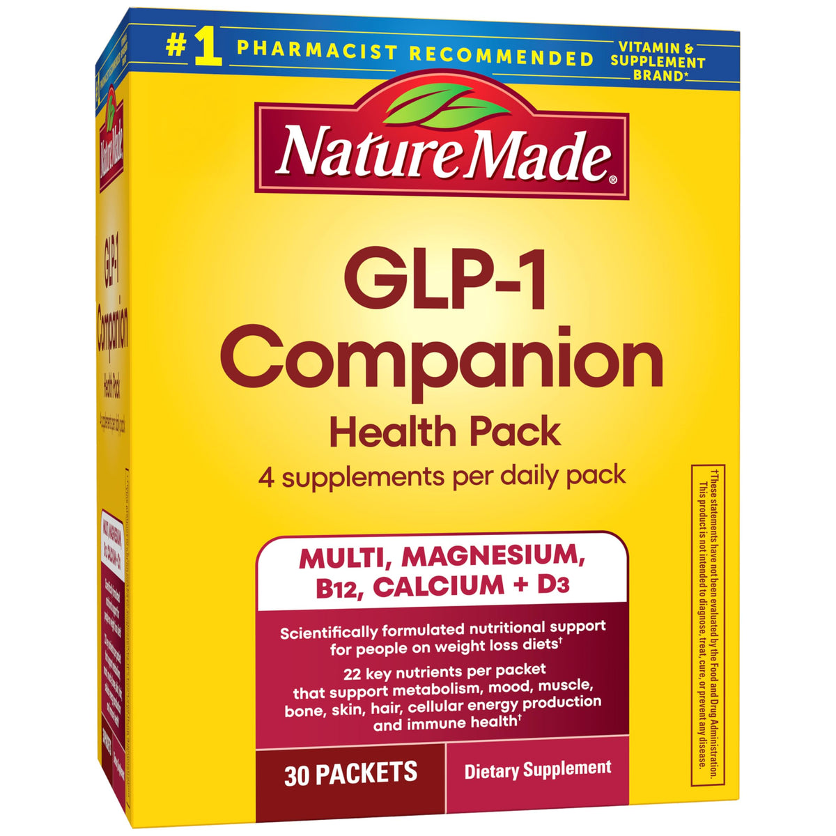 Nature Made GLP-1 Companion Health Pack - 30 Packets