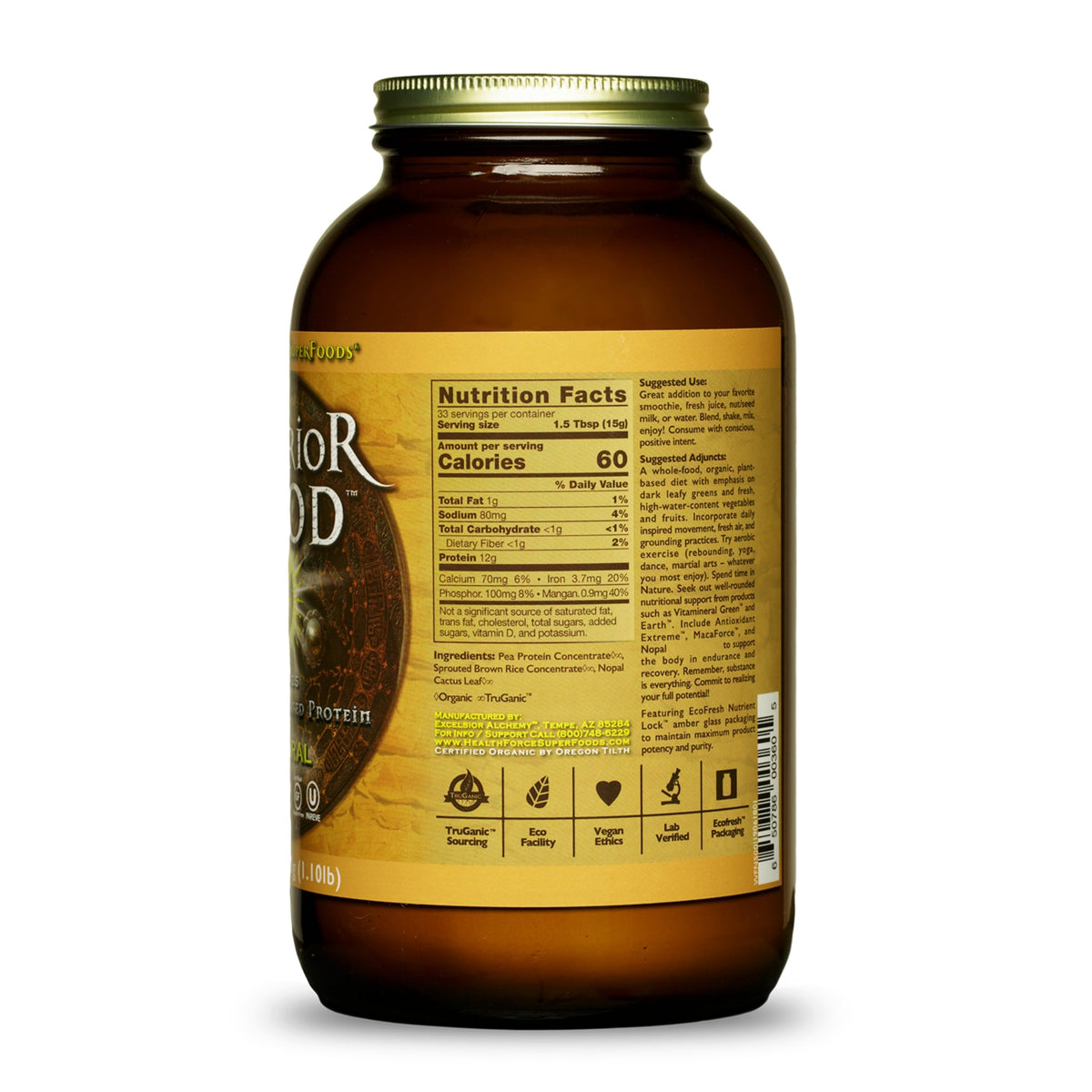 HEALTHFORCE SUPERFOODS Warrior Food Protein Powder - 500g - image 2