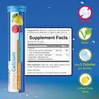 T&D German Calcium 500mg Effervescent Tablets Lemon Lime - 140 Count - image 3
