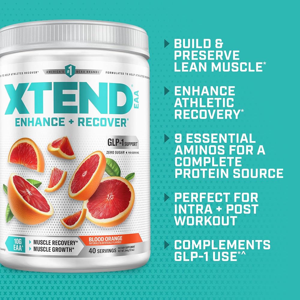 Scivation XTEND EAA Powder Muscle Recovery Lean Growth and Endurance