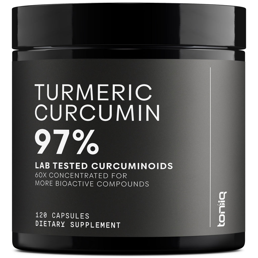 Toniiq Turmeric Curcumin 60:1 Extract 97% Curcuminoids - 120 Capsules