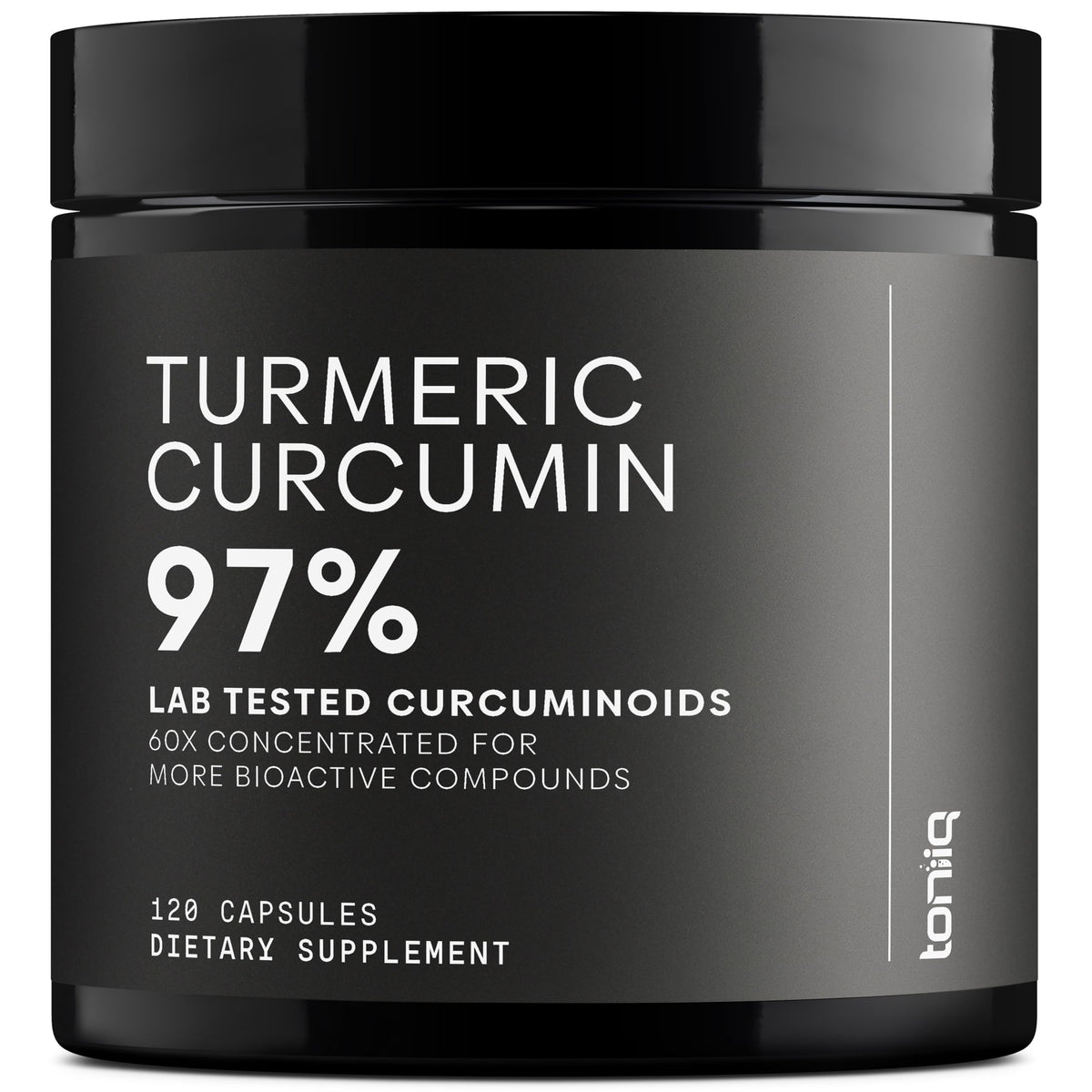 Toniiq Turmeric Curcumin 60:1 Extract 97% Curcuminoids - 120 Capsules
