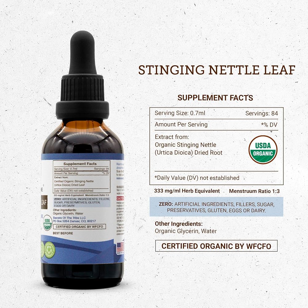 Secrets of the Tribe Stinging Nettle Leaf USDA Organic