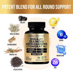 PRIME NATURAL Shilajit 1000mg with Ashwagandha & Tongkat Ali - 60 Capsules - image 6