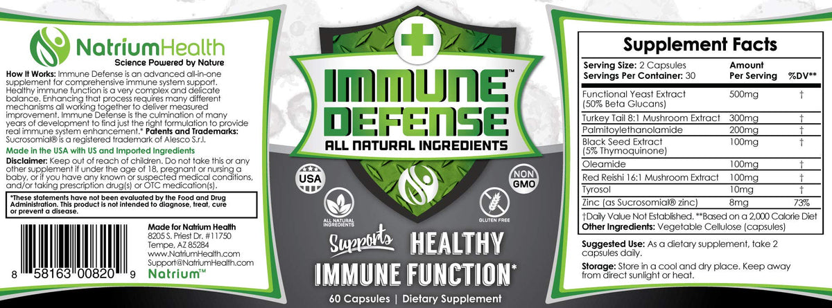 Natrium Health Immune Defense Capsules