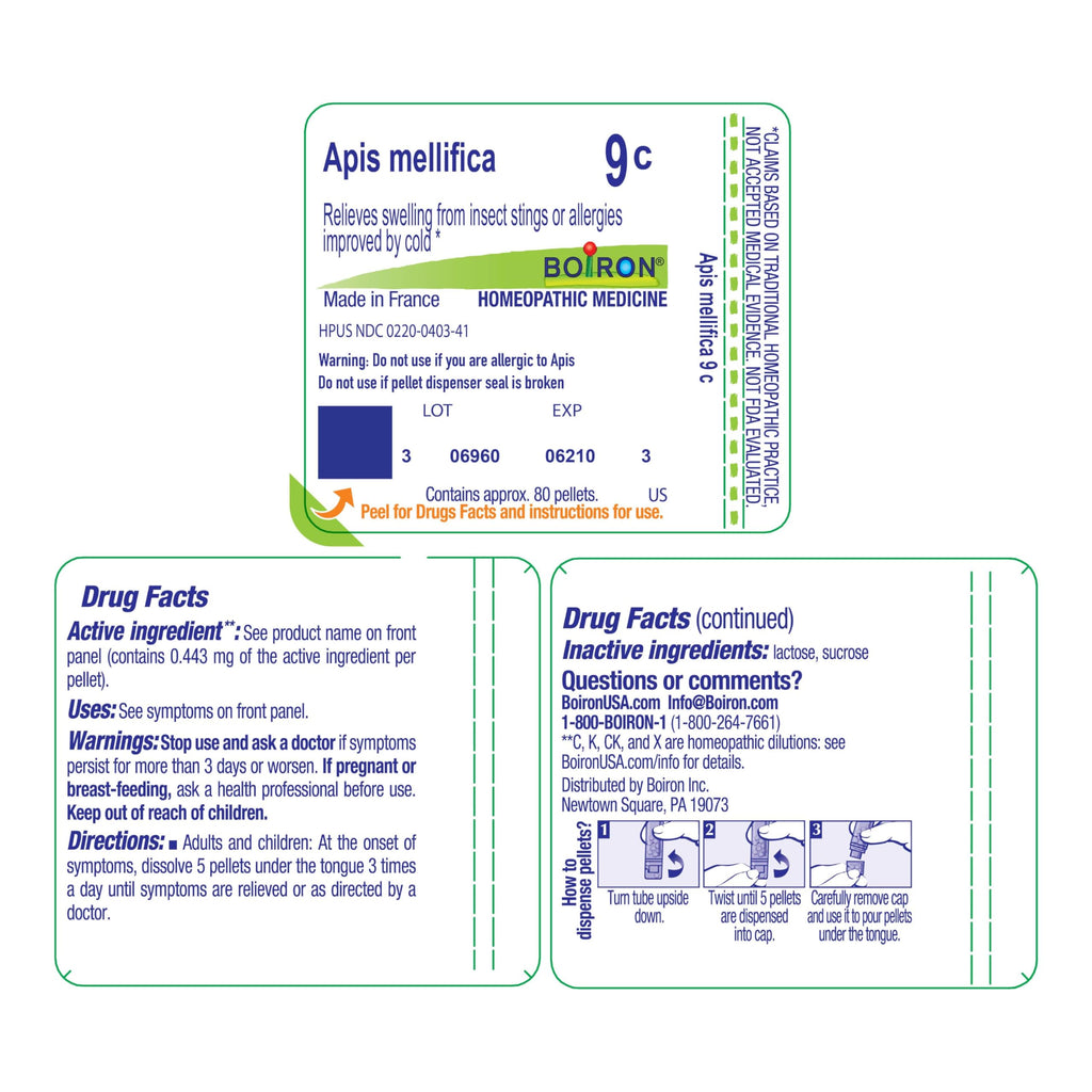 Boiron Apis Mellifica 9C for Swelling - 80 Pellets - image 8