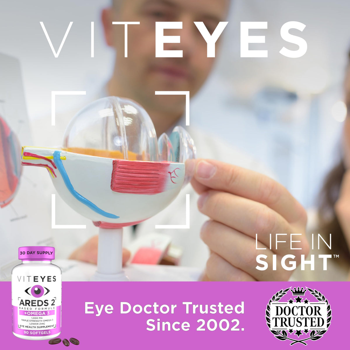 Viteyes AREDS 2 + Omega-3 Macular Health Formula - 90 Softgels - image 5