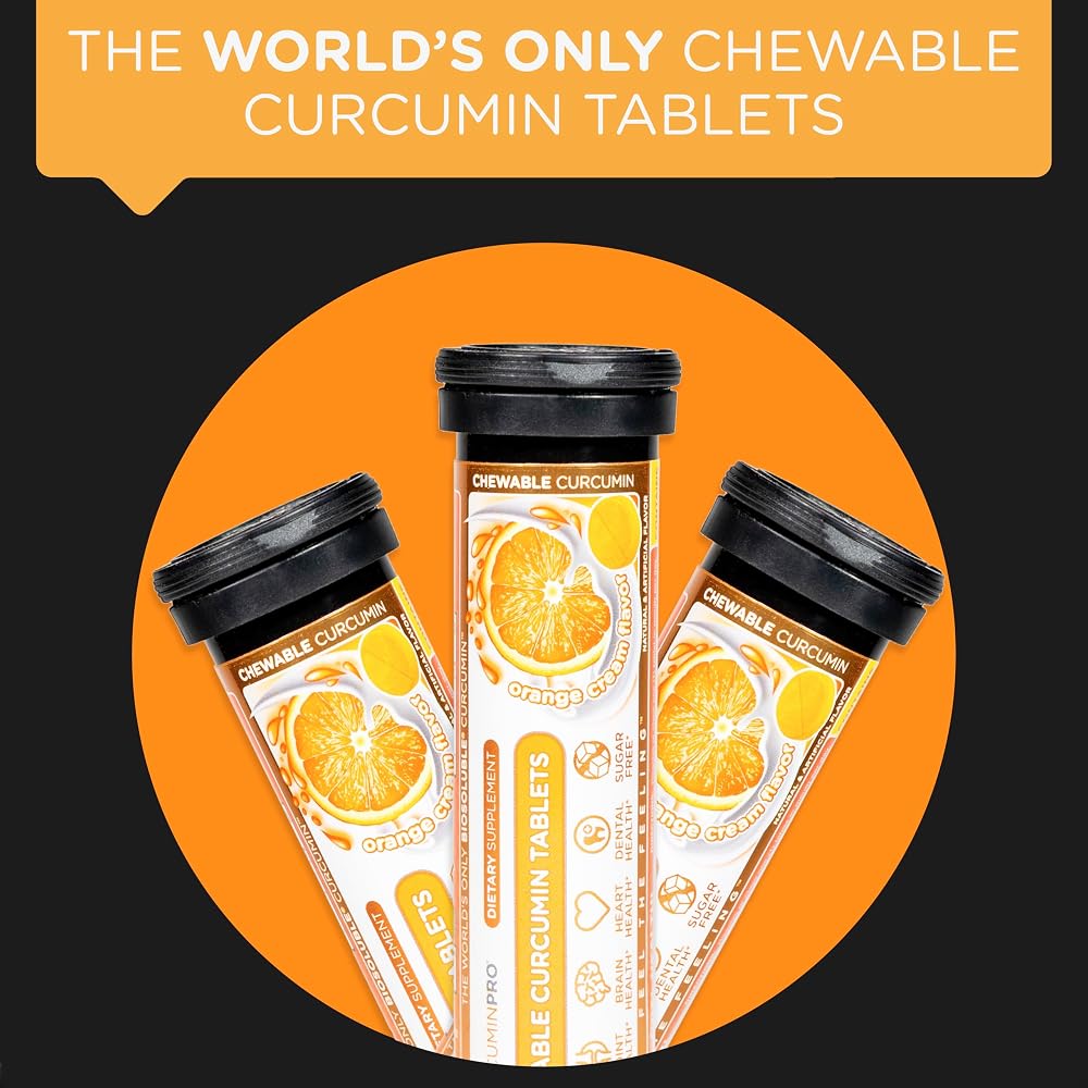 curcuminpro Chewable Tablets BioSoluble Organic Turmeric Curcumin - 18 Count - image 4