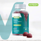 Viteey Biotin Gummies 10,000mcg - Highest Potency Vitamin B7 & H