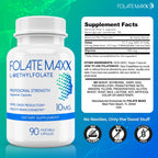 FOLATE MAXX FolateMaxx L-Methylfolate 10 mg 90 Capsules Active Folate
