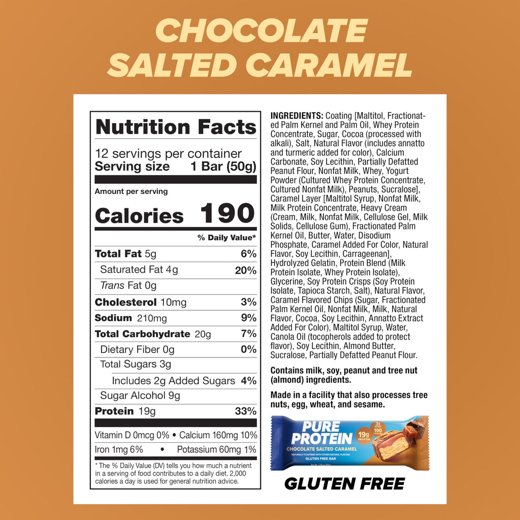 Pure Protein Bars, High Protein, Nutritious Snacks to Support Energy