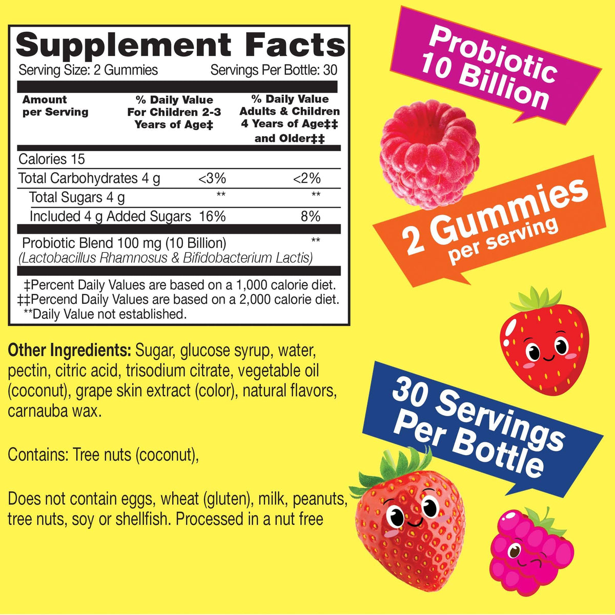 WellYeah Probiotics for Kids Gummies 10 Billion CFU - 60 Gummies - image 2