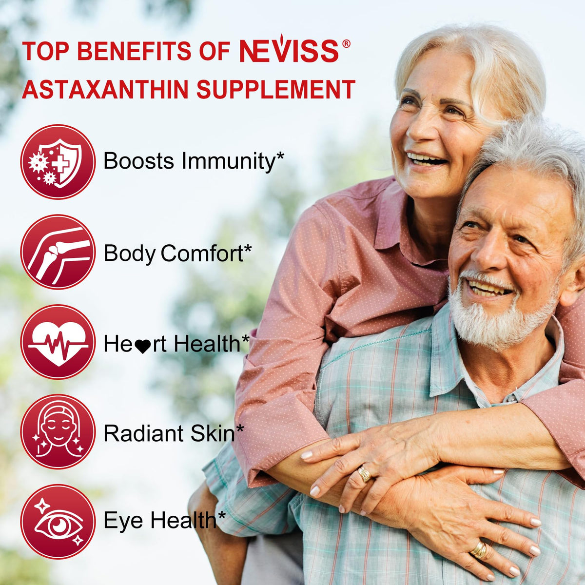 NEVISS Astaxanthin 24mg Antioxidant Supplement - 150 Softgels - image 5