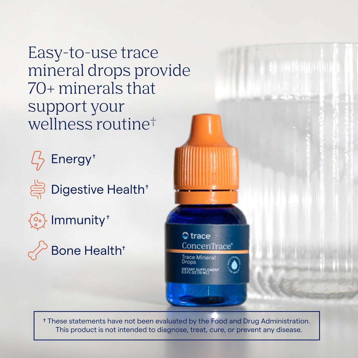 Trace Minerals ConcenTrace Mineral Drops, 70+ Ionic Minerals - 0.5 fl oz - image 2
