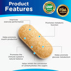 Dr. T Gluco Control Natural Glucose Support Supplement - 180 Tablets - image 3