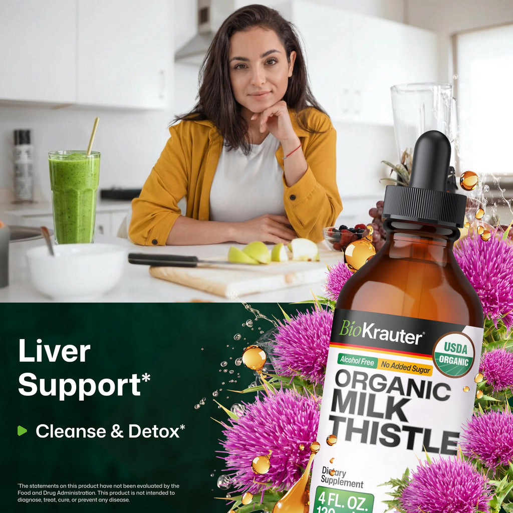 BIO KRAUTER Milk Thistle Extract for Liver Support - 4 Fl Oz - image 2