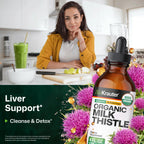 BIO KRAUTER Milk Thistle Extract for Liver Support - 4 Fl Oz - image 2