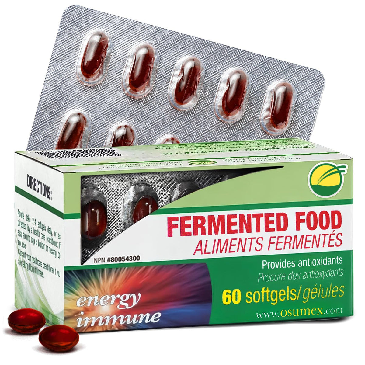 Osumex LB17 Gut Support Live Probiotics - 60 Vegetable Softgels