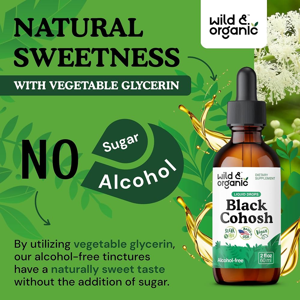 Wild & Organic Black Cohosh Supplements - Menopause Supplements