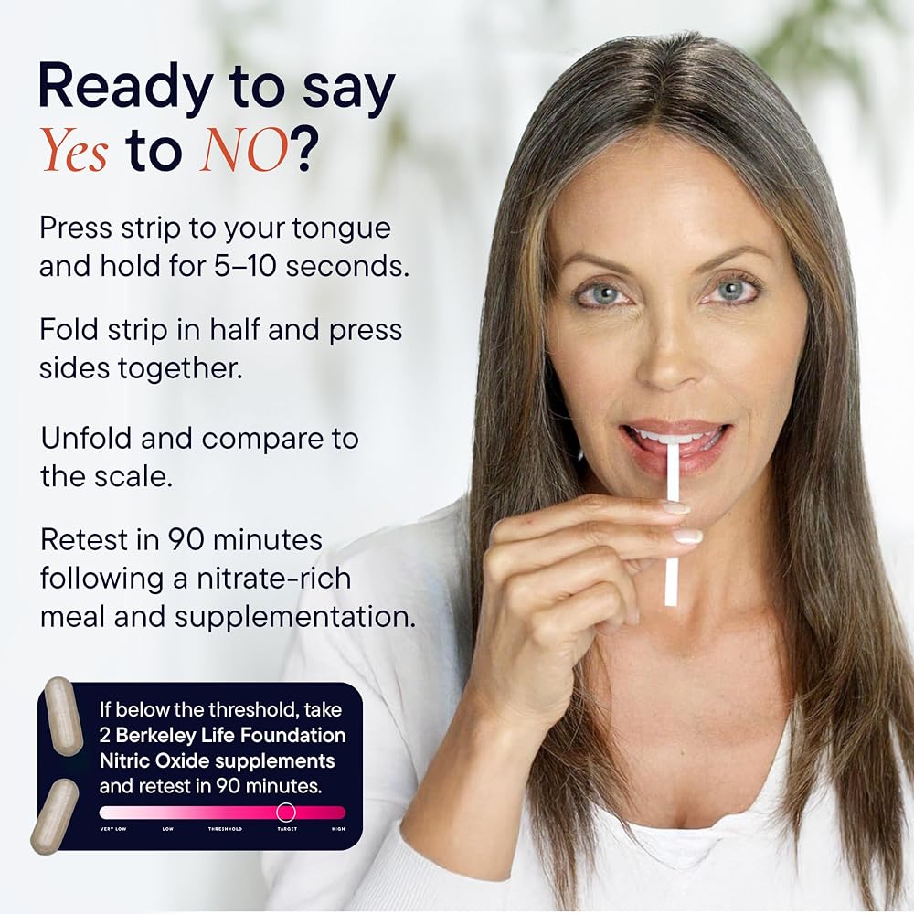 Berkeley Life Nitric Oxide Test Strip - At-Home Saliva Testing Strip