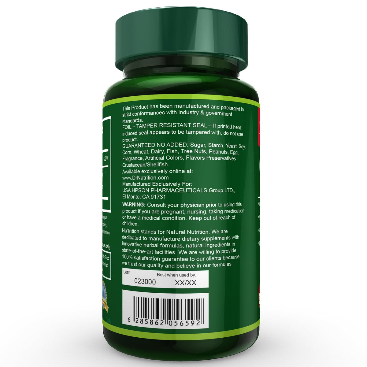 Na'trition Quercetin with Grape Skin Extract - 120 Vegetarian Capsules - image 2