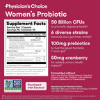 Physician's CHOICE Women's Probiotic 50 Billion CFU - 30 Capsules - image 7