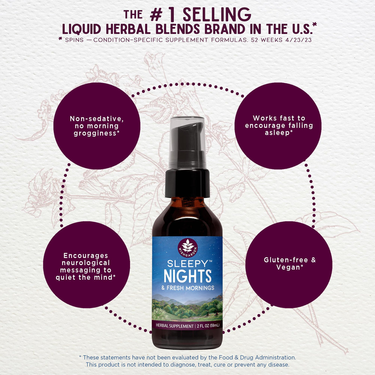 WishGarden Sleepy Nights Herbal Sleep Aid - 0.66 Fl Oz - image 3
