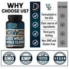 DEDICAD Wormwood Capsules - Digestive, Immune, and Mood Support