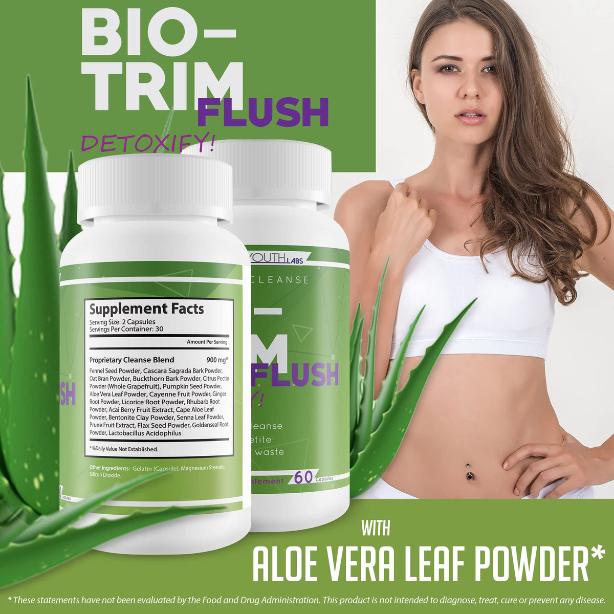 Ever Youth Labs Bio Trim Flush Colon Cleanse - 60 Capsules - image 5