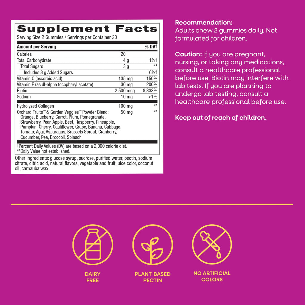 Nature's Way Alive! Hair, Skin & Nails Gummies - 60 Count - image 6