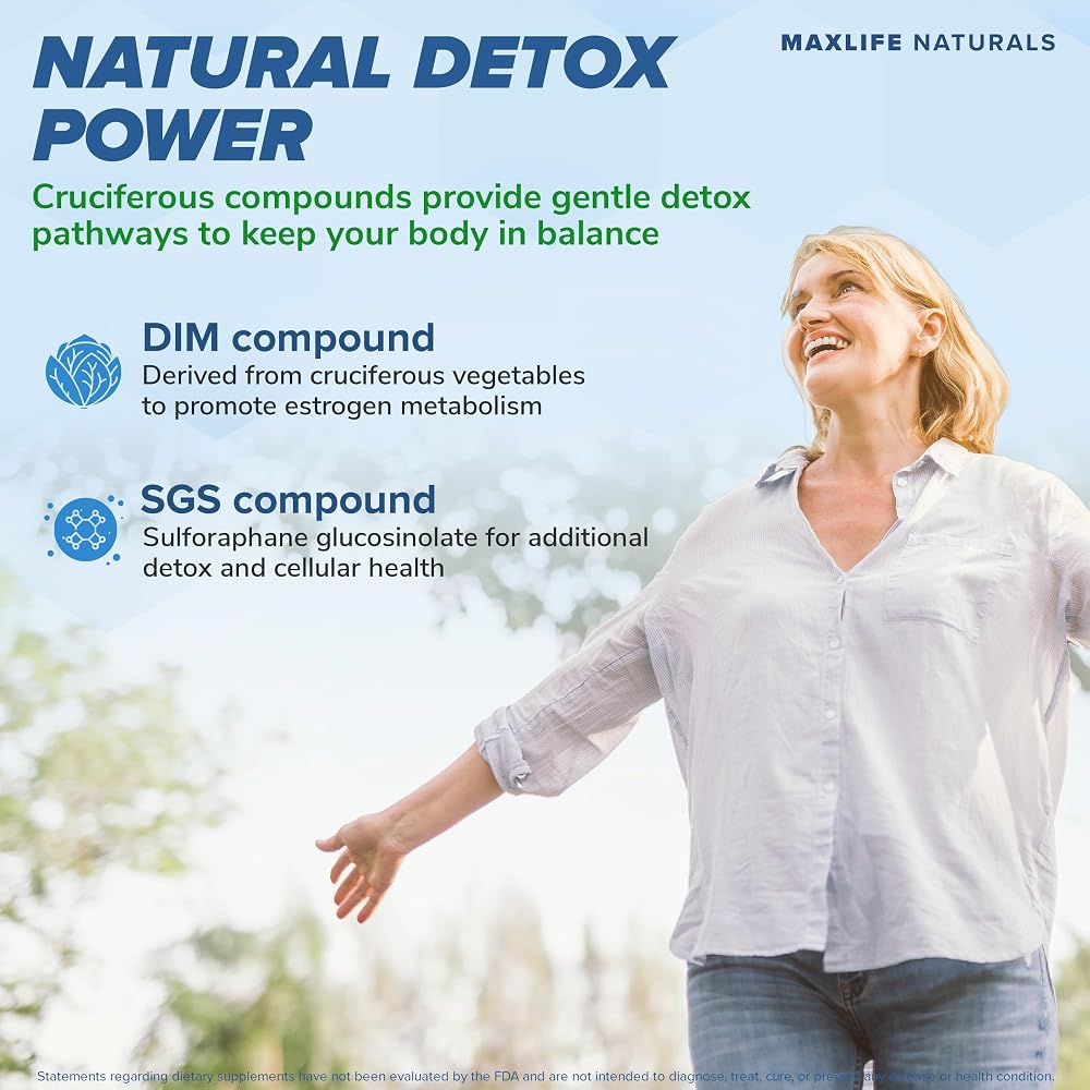 MaxLife Naturals DIM SGS Hormone Balance Support - 120 Capsules - image 4