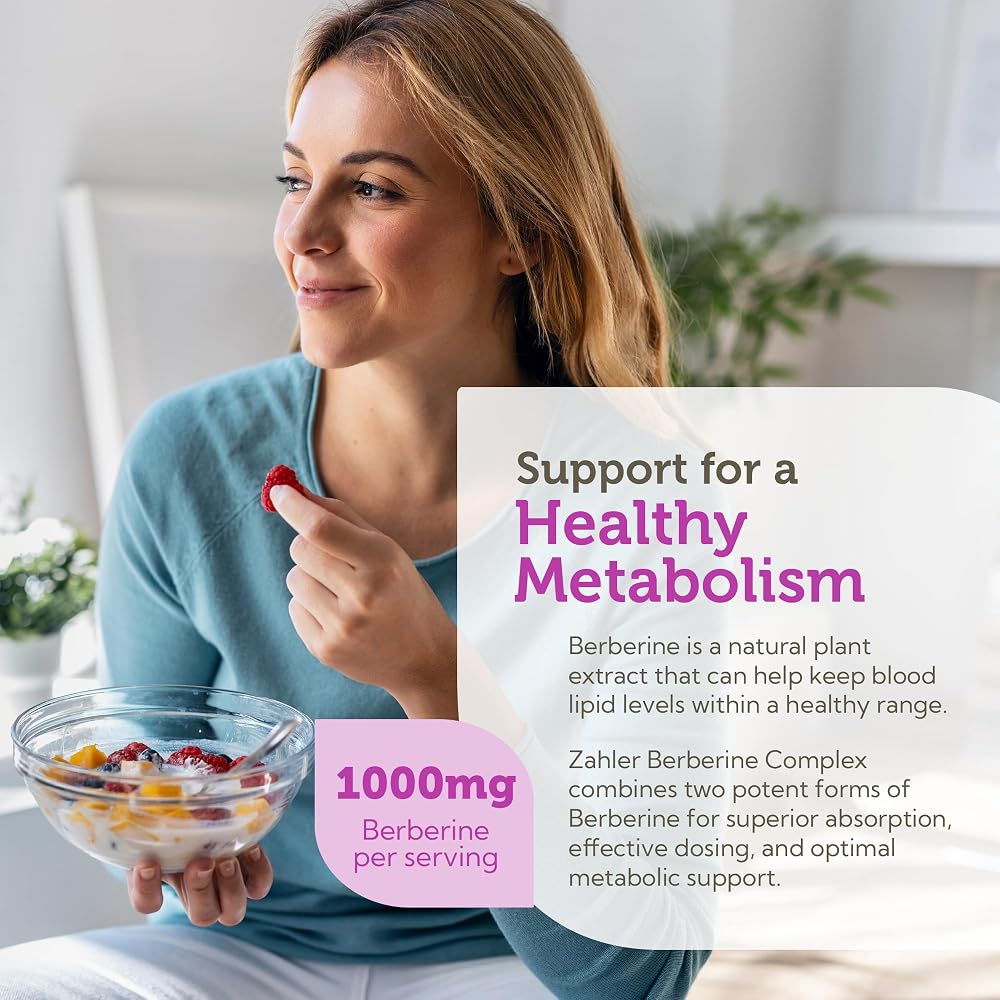 Zahler Berberine Herbal Supplement for Metabolism Support - 60 Capsules - image 5