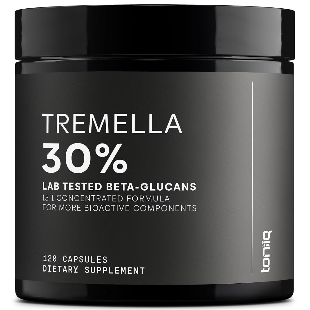 Toniiq Tremella Mushroom 15:1 Extract Immune Support - 120 Capsules