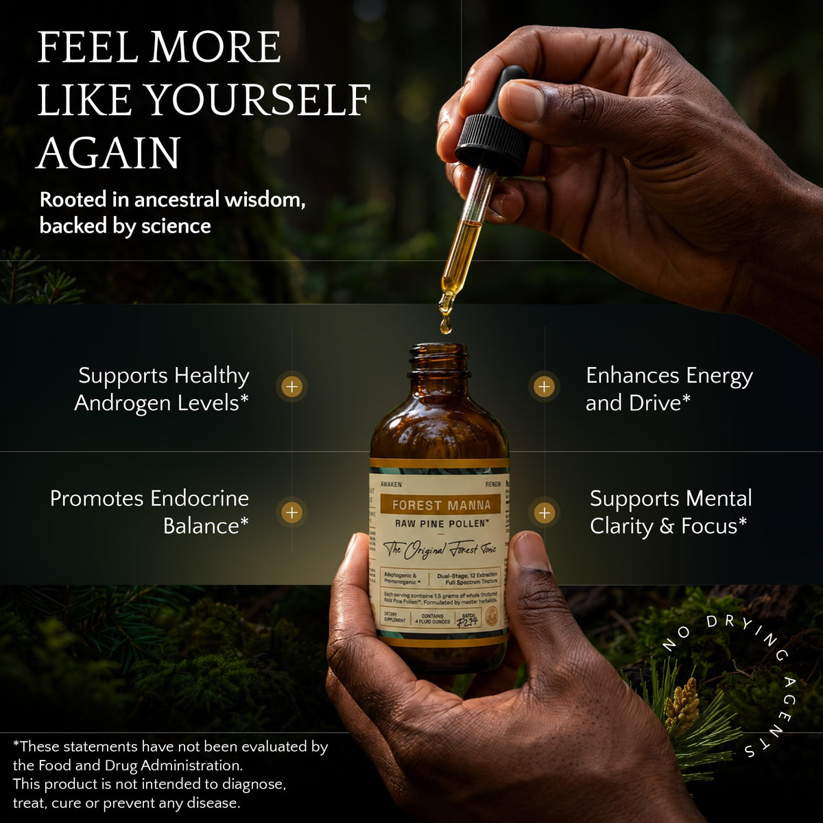 RAW Forest Foods Forest Manna Royal Pine Pollen Tincture
