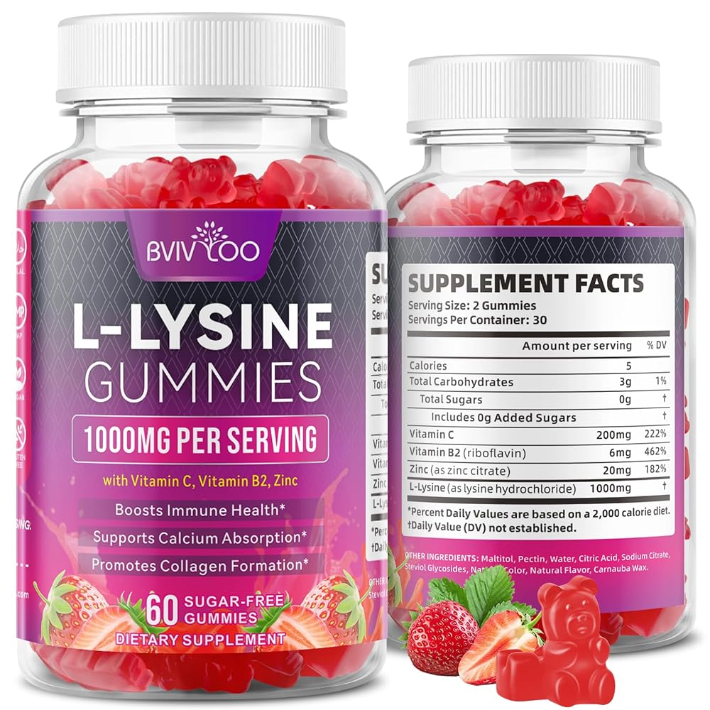 BVIVLOO L-Lysine 1000mg Gummies