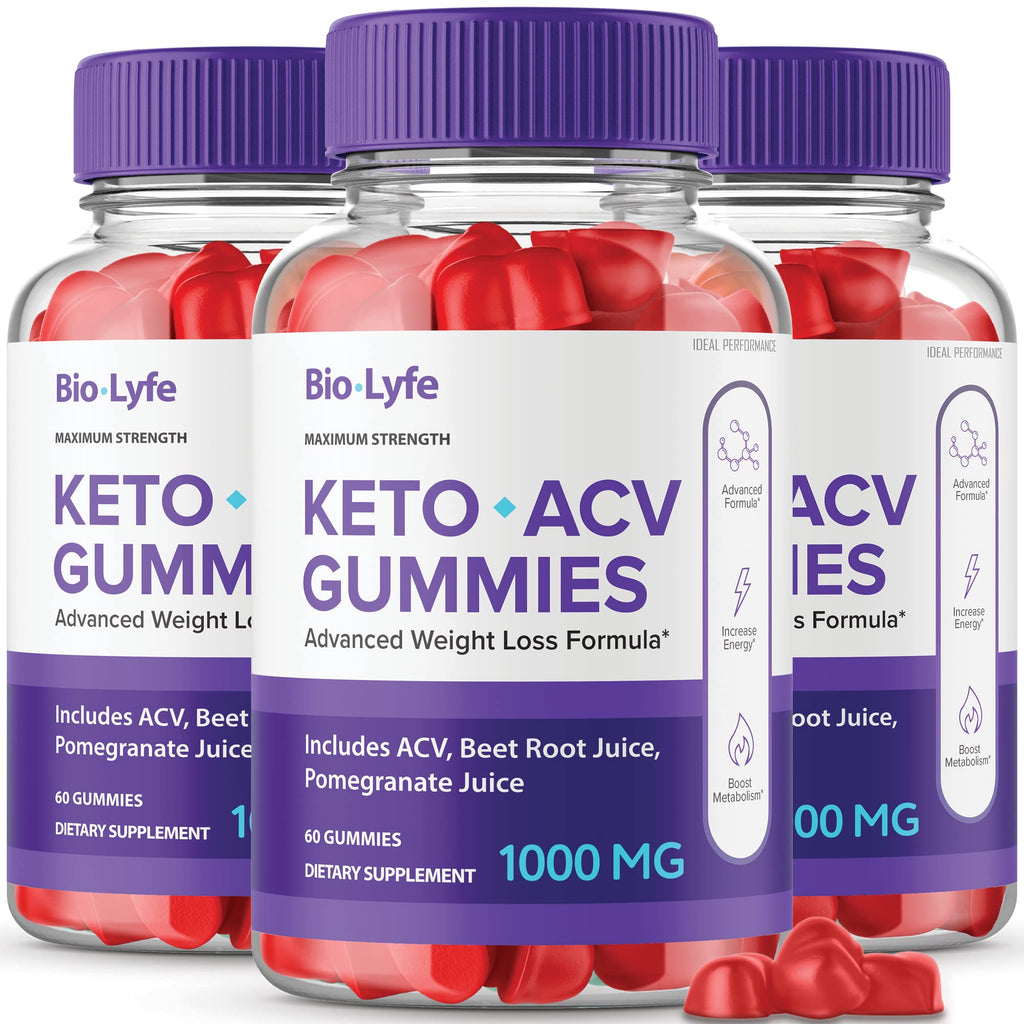 IDEAL PERFORMANCE Biolyfe Keto + ACV Gummies - 60 Count