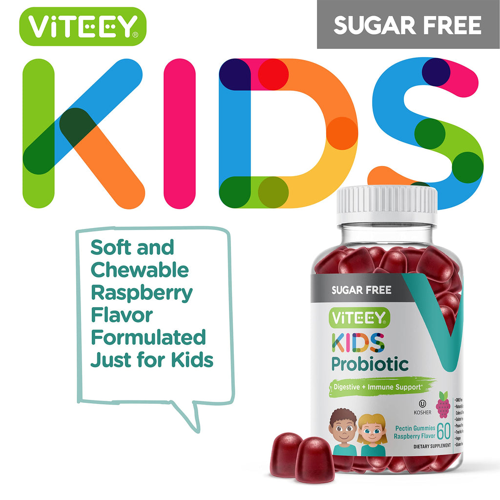 Viteey Probiotic Gummies for Kids 2 Billion CFU - 60 Gummies - image 2