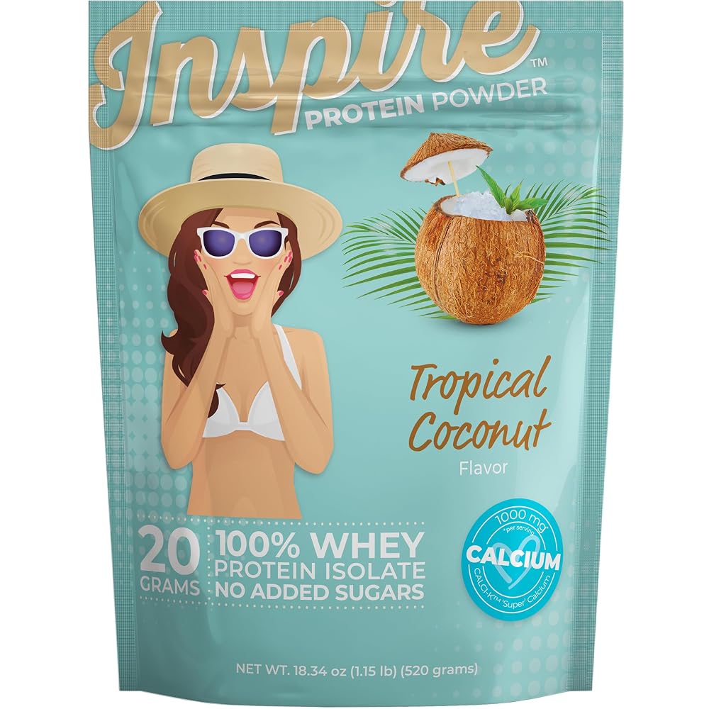 Bariatric Eating Inspire Tropical Coconut Whey Protein Isolate - 18.4 oz