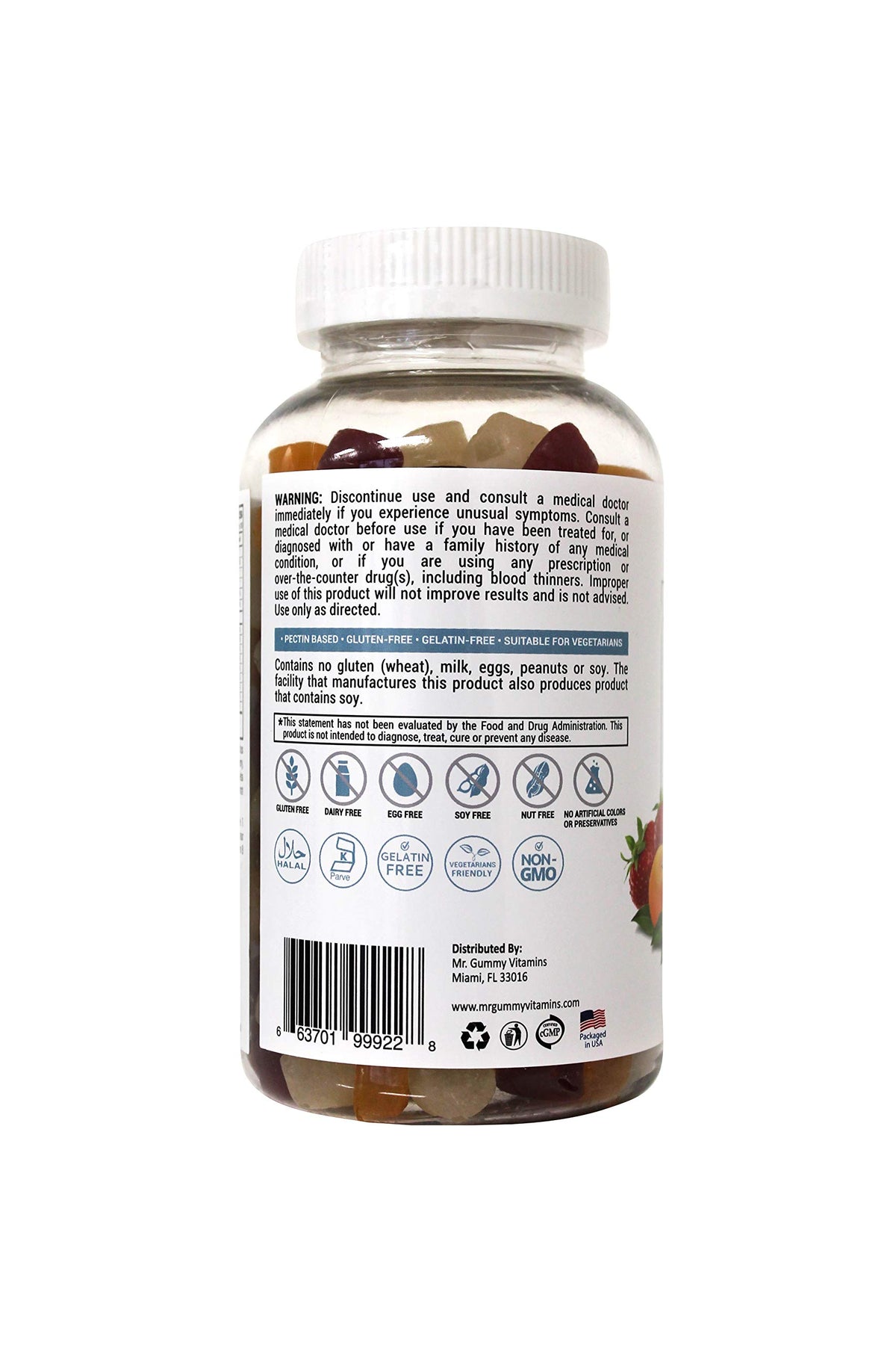 Lutrovita Lutrovita Gummy Pineapple Orange Strawberry Count
